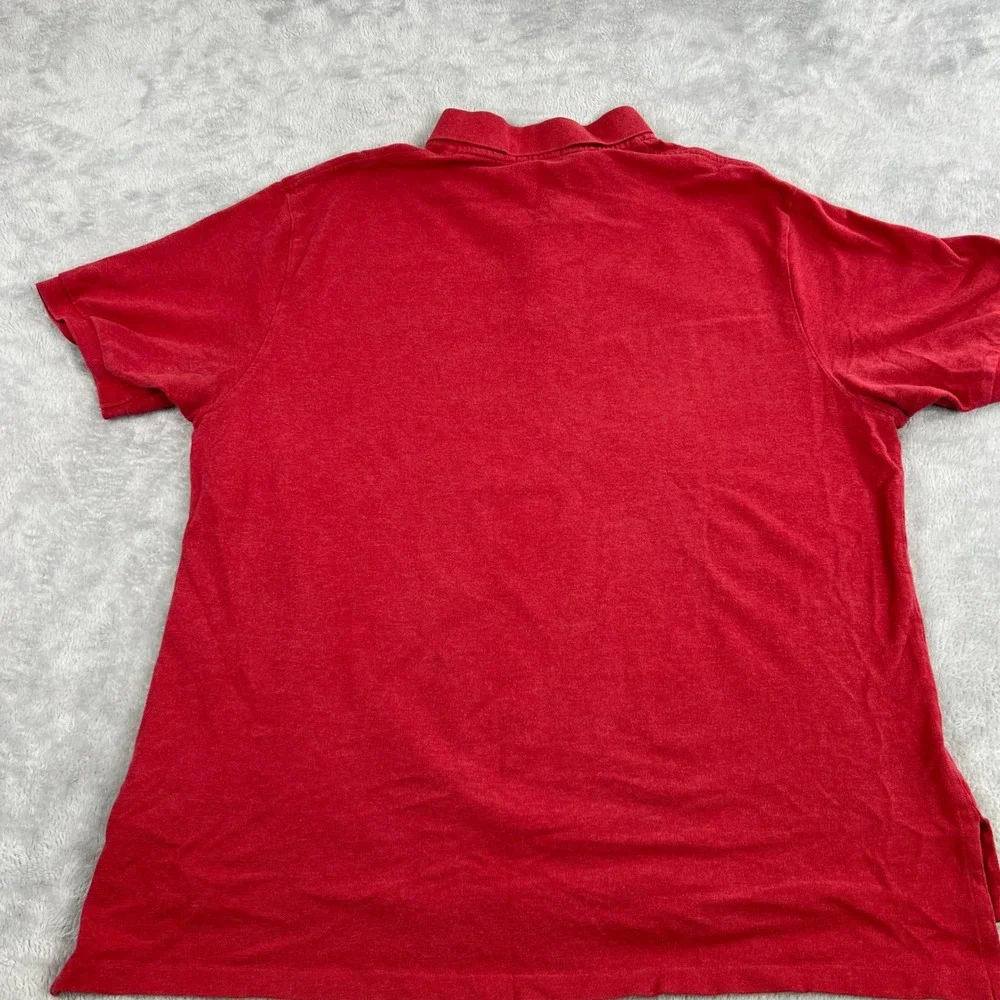 Polo Ralph Lauren Pique Cotton Polo 2XB Red Men Classic Preppy Short Sleeve